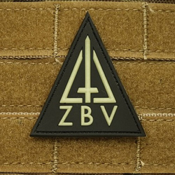 Nášivka MILITARY POLICE ZBV TRIANGLE plast GLOW IN THE DARK