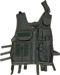 Zelená airsoftová vesta použitá super stav
