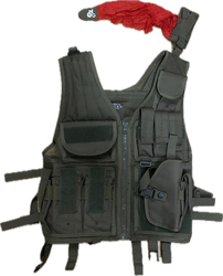 Zelená airsoftová vesta použitá super stav