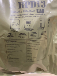 Bojová dávka potravin snídaně BDPi3 B3 12/25