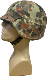 Lehká cvičná helma s flecktarn maskováním - vhodné na airsoft použitá
