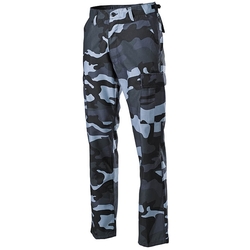 Kalhoty US střih BDU SKY BLUE CAMO