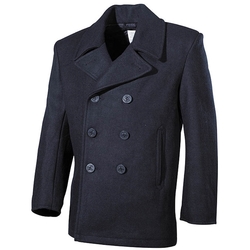 Kabát US  Pea Coat MODRÝ