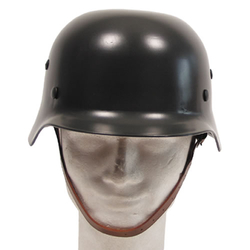 Helma ocelová WWII s koženým vnitřkem ZELENÁ