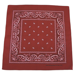 Šátek BANDANA  55x55 cm VÍNOVÁ/ČERNÁ