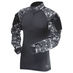 Košile taktická COMBAT TRU 1/4 ZIP URBAN DIGITAL/ČERNÁ