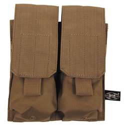 Sumka MOLLE dvojitá na zásobníky M4/M16 COYOTE BROWN