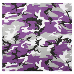 Šátek 55 x 55 cm fialové maskování ULTRA VIOLET CAMO