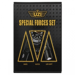 Sada UZI SPECIAL FORCES hodinky, nůž, svítilna