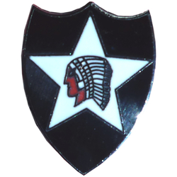 Odznak US 2nd INFANTRY DIVISION / indián barevný /