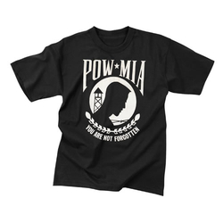 Triko POW/MIA ČERNÉ