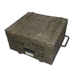 Bedna dřevěná od munice AČR 35x31x18 cm použitá II. jakost