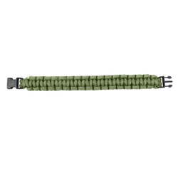 Náramek SURVIVAL PARACORD OLIV