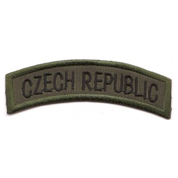Nášivka oblouček CZECH REPUBLIC - OLIV