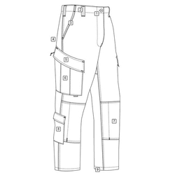 Kalhoty TRU P/C rip-stop DIGITAL URBAN