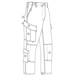 Kalhoty taktické ACU rip-stop ACU DIGITAL