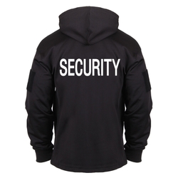 Mikina SECURITY s kapucí ČERNÁ