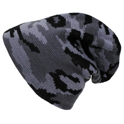 Čepice pletená BEANIE tmavě maskovaná