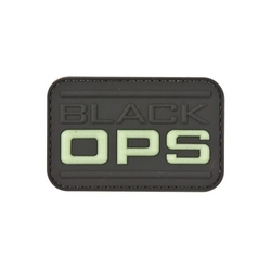 Nášivka BLACK OPS plast VELCRO ČERNÁ