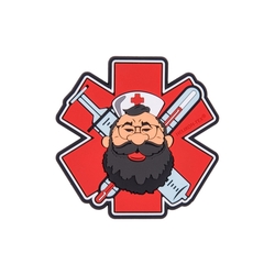 Nášivka Beardman MEDIC velcro plastová