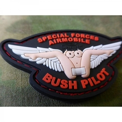 Nášivka BUSH PILOT plast BAREVNÁ