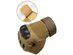 Kvalitní taktické rukavice s ochranou kloubů coyote (L-XL) původně 499 Kč