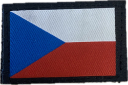 Nášivka ČR na suchý zip, dlouhodobě skladované 4 x 3 cm