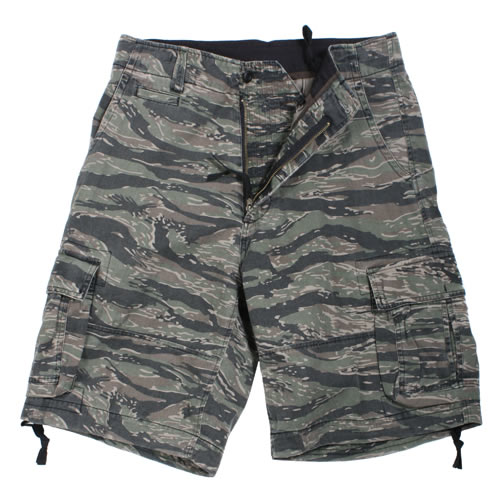 Kraťasy VINTAGE INFANTRY UTILITY TIGER STRIPE CAMO