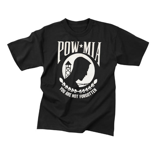 Triko POW/MIA ČERNÉ