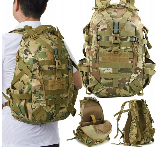 Batoh turistika, trekking 30 litů multicam