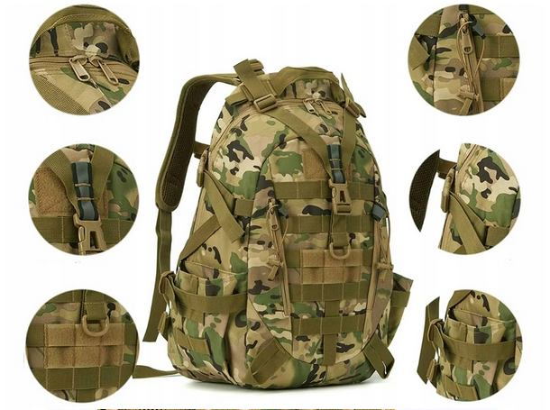 Batoh turistika, trekking 30 litů multicam
